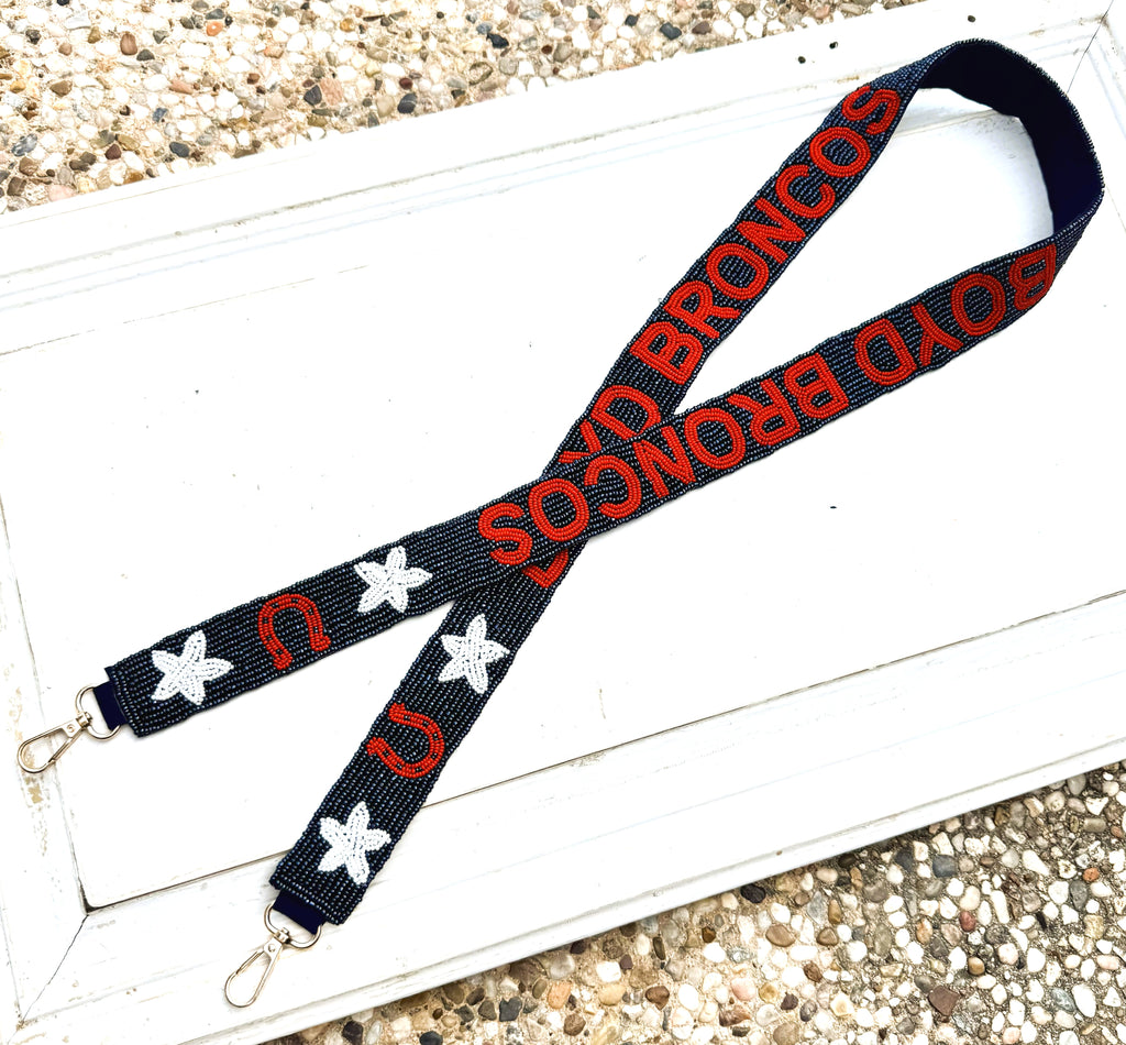 McKinney Boyd Cheer Custom Beaded Purse Strap