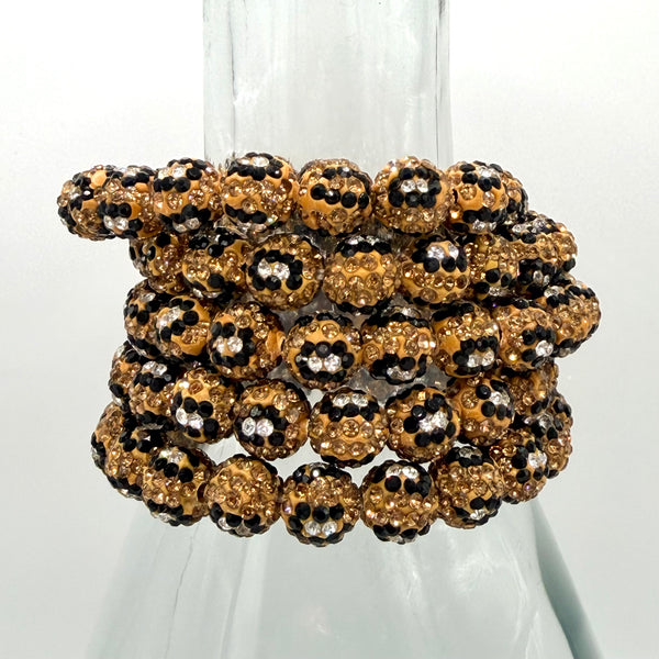 Lovejoy Football Disco Ball Bracelet Leopard Print