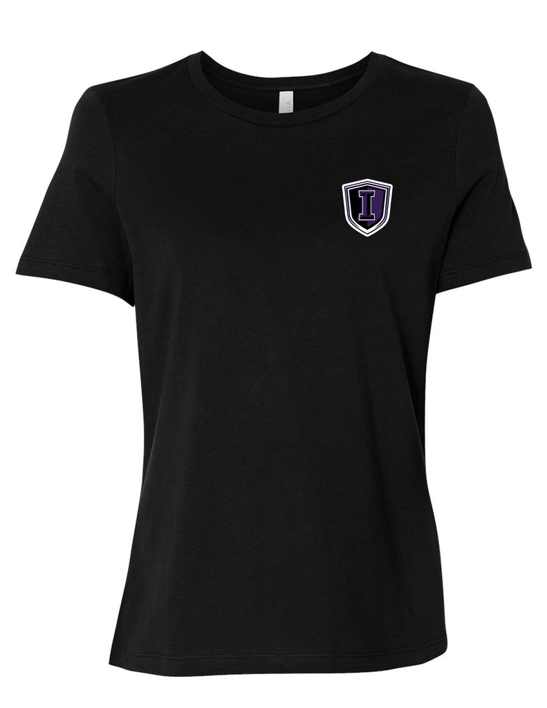 INDY Cheer Black Bella Canvas Relaxed Fit Women's T-shirt