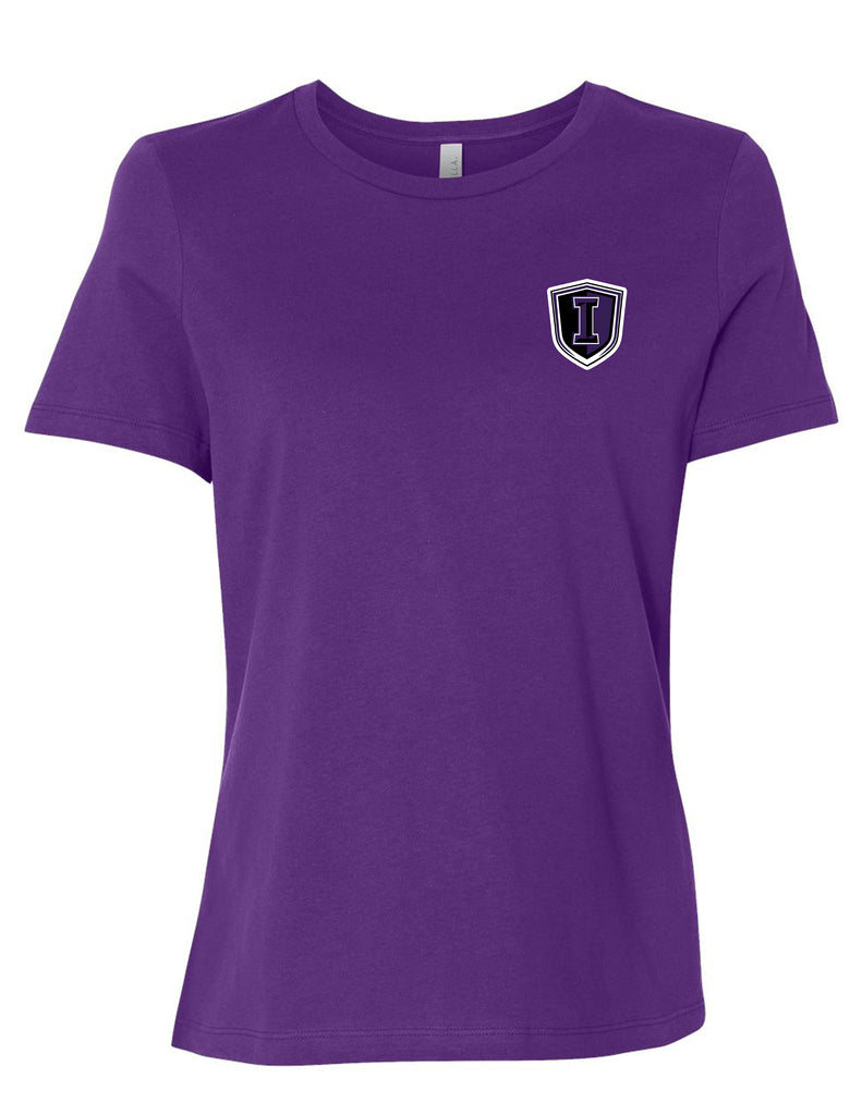 INDY Cheer Purple Bella Canvas Relaxed Fit Women's T-shirt