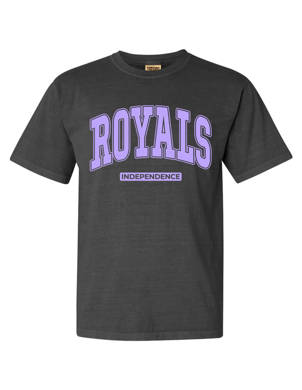 Independence Royals Pepper Comfort Colors Oversized Print Short Sleeve Tee