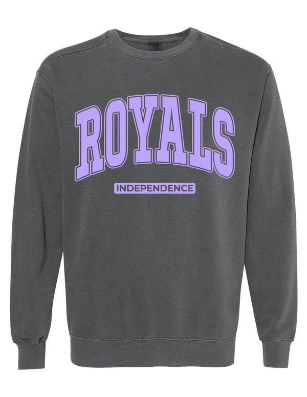 Independence Royals Pepper Comfort Colors Oversized Print Crewneck