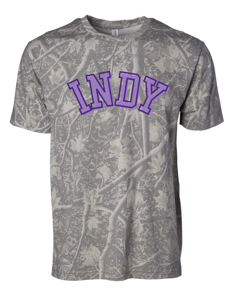 Indy Cheer Independent Trading Camo Short Sleeve T-Shirt