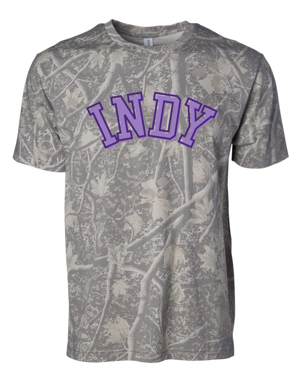 Indy Cheer Independent Trading Camo Short Sleeve T-Shirt