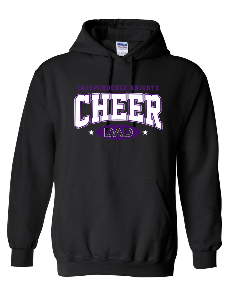 Indy Cheer Gildan Dad Hoodie Black