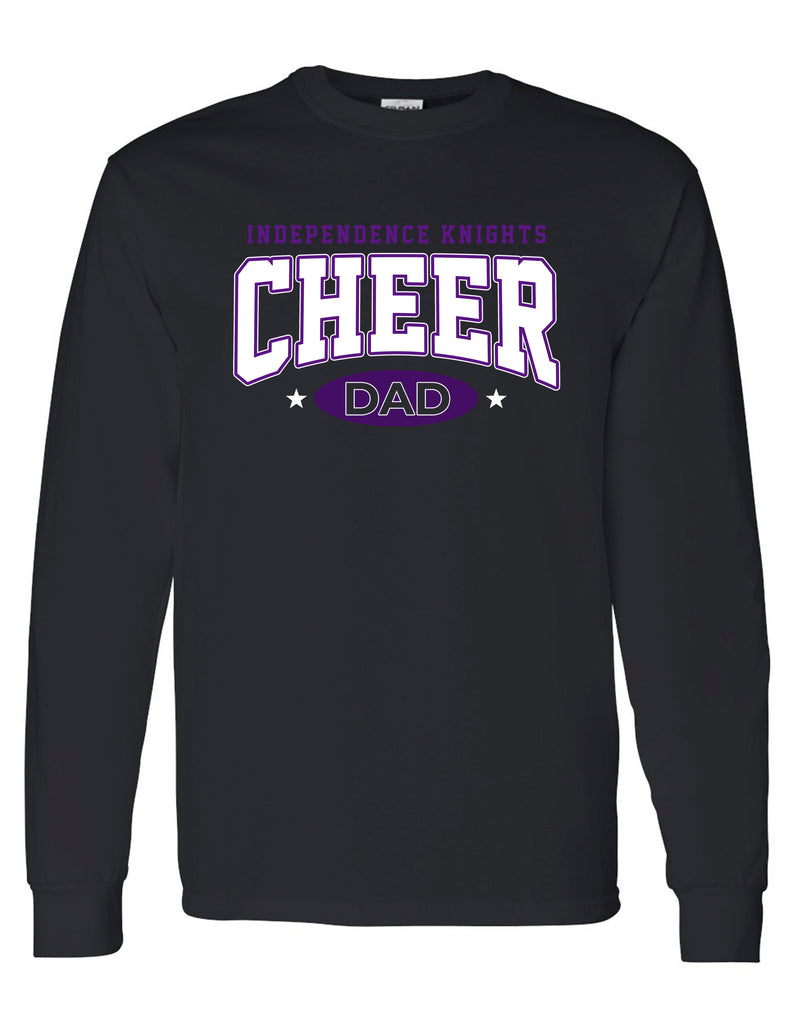 Indy Cheer Gildan Dad Long Sleeve T-Shirt Black