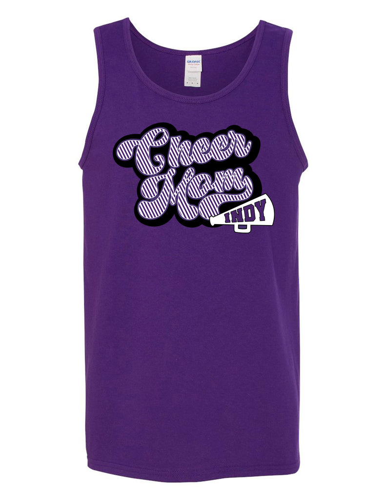 Indy Cheer Gildan Mom Tank Purple