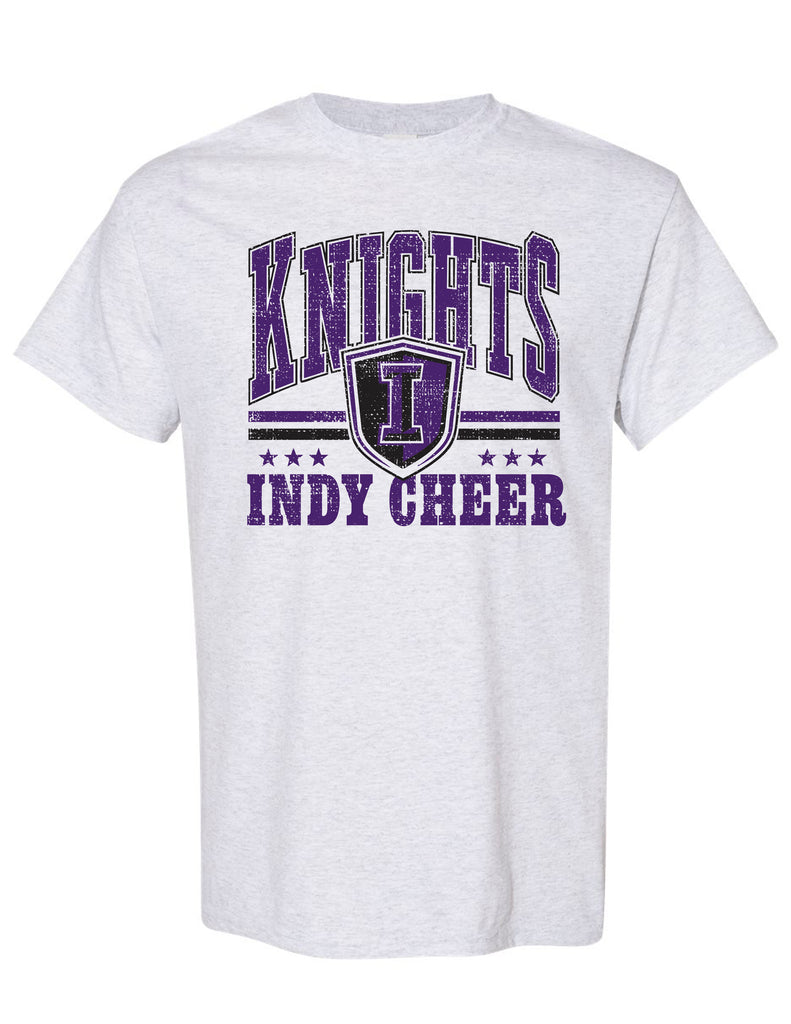 Indy Cheer Gildan Shield Short Sleeve T-Shirt Ash Gray