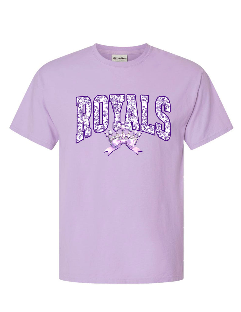 Independence Royals Floral Crown Comfort Wash Lavender Tee