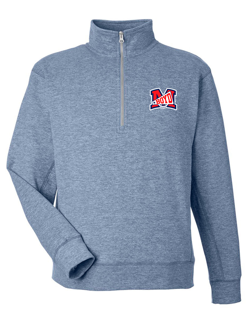 Boyd Cheer Fleece Quarter Zip Sweatshirt with Embroidery