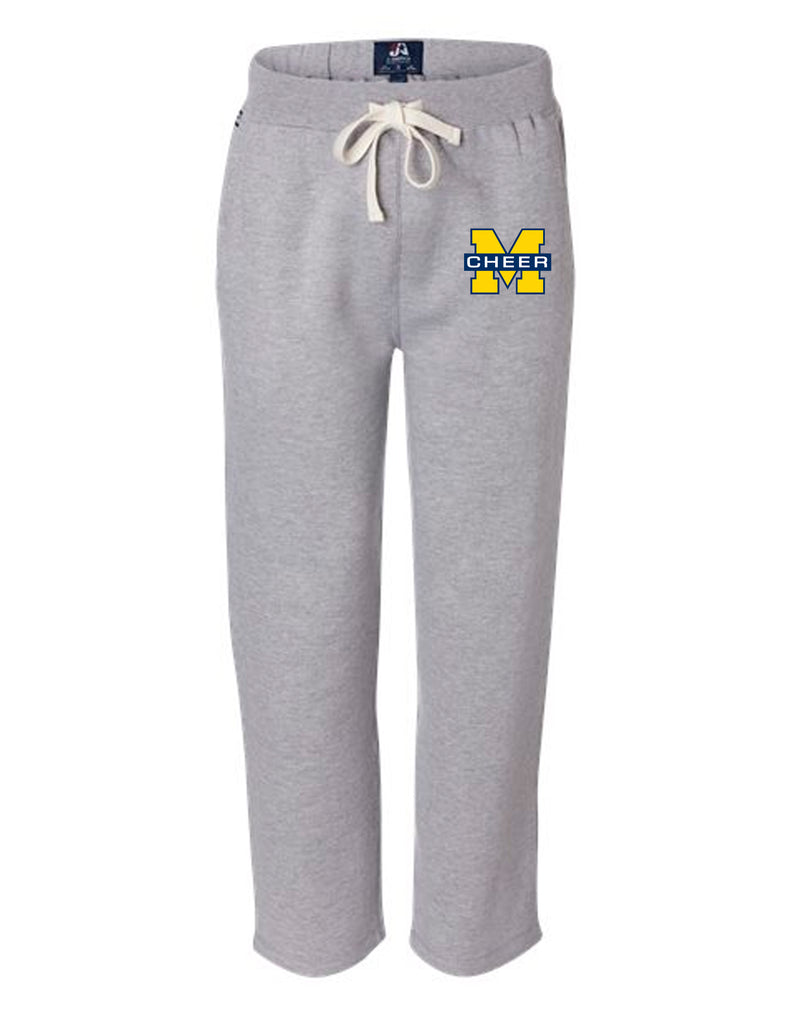 MHS Cheer Open Bottom Sweatpants with Embroidered Logo – C & B Designs ...