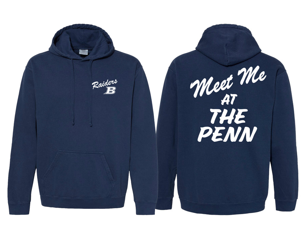 LD Bell Cheer Comfort Color Frocket Hoodie Navy
