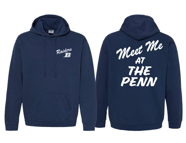 LD Bell Cheer Comfort Color Frocket Hoodie Navy
