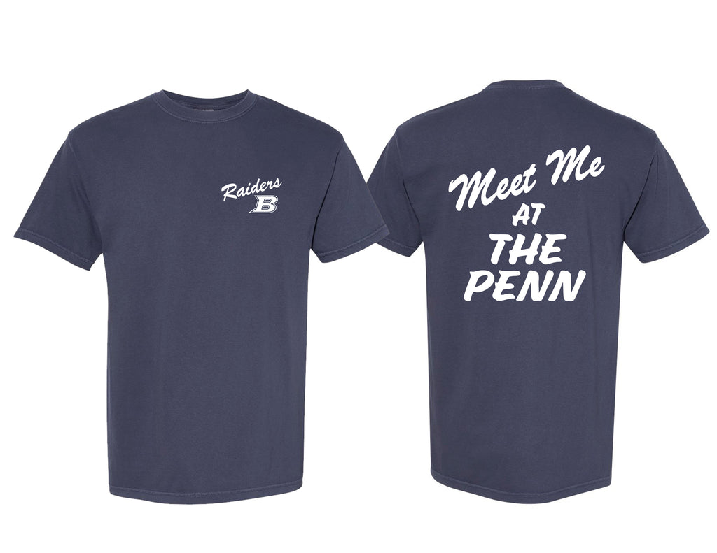 LD Bell Cheer Comfort Color Frocket Short Sleeve T-Shirt Navy