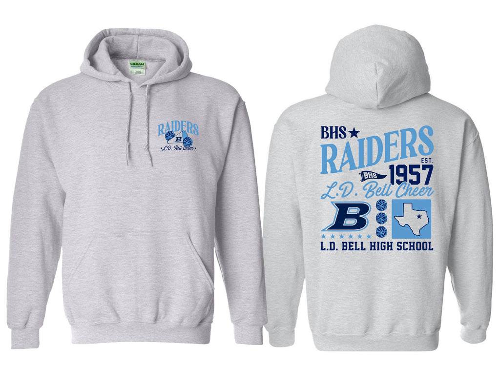 LD Bell Cheer Gildan Frocket Mix Hoodie Ash Gray