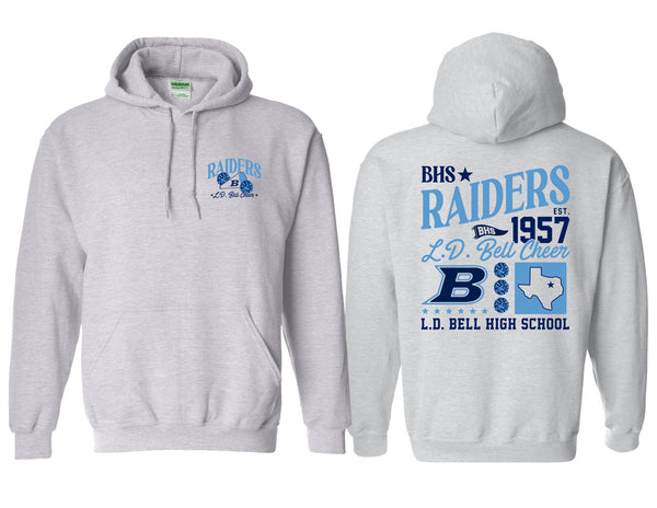 LD Bell Cheer Gildan Frocket Mix Hoodie Ash Gray