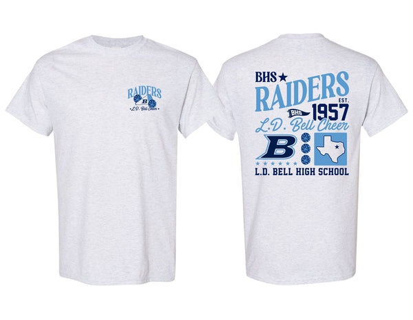 LD Bell Cheer Gildan Frocket Mix Short Sleeve T-Shirt Ash Gray