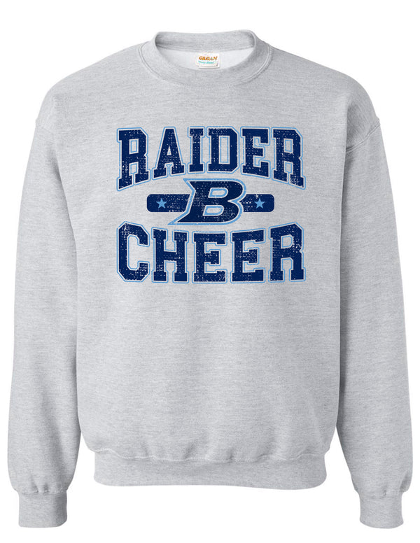 LD Bell Cheer Gildan Raiders Crewneck Sweatshirt Ash Gray