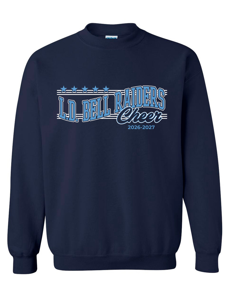 LD Bell Cheer Gildan Wave Crewneck Sweashirt Navy