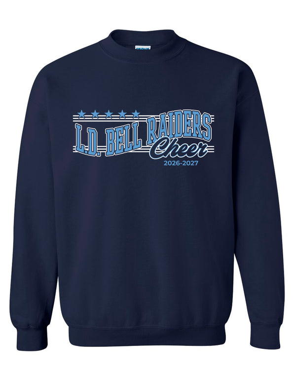 LD Bell Cheer Gildan Wave Crewneck Sweashirt Navy