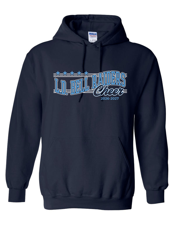 LD Bell Cheer Gildan Wave Hoodie Navy