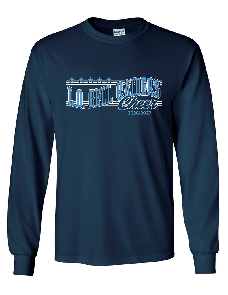 LD Bell Cheer Gildan Wave Long Sleeve T-Shirt Navy