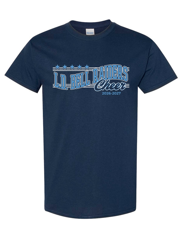 LD Bell Cheer Gildan Wave Short Sleeve T-Shirt Navy