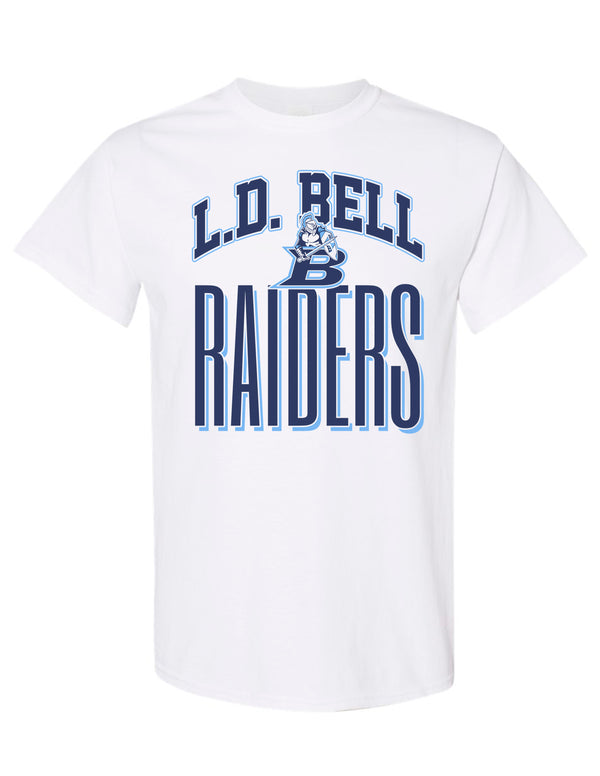 LD Bell Cheer Gildan Tall Raiders Short Sleeve T-Shirt White