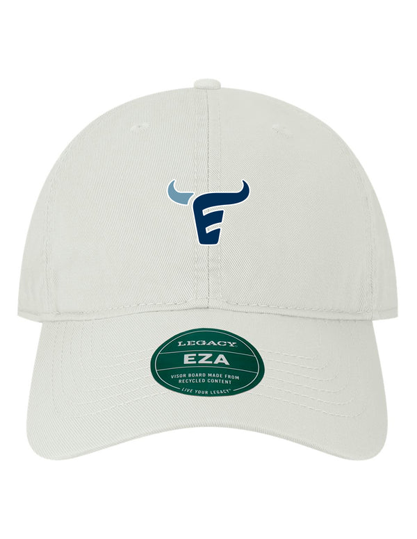 Emerson Football Legacy EZA Ralph Lauren Inspired Small Logo Relaxed Dad Hat White