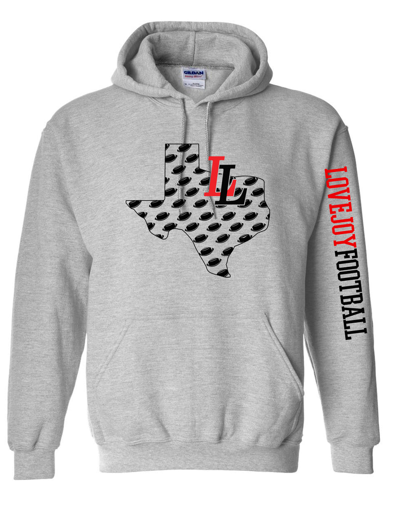 Leopards Football Texas Gildan Sport Gray Hoodie