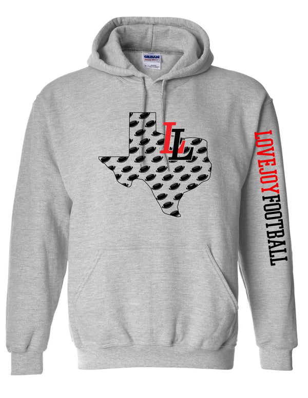 Leopards Football Texas Gildan Sport Gray Hoodie