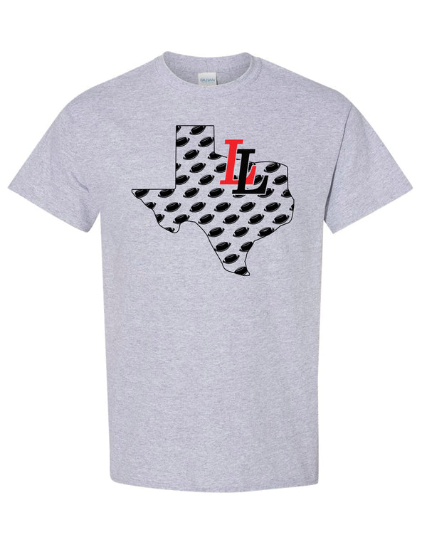 Leopards Football Texas Gildan Sport Gray Tee
