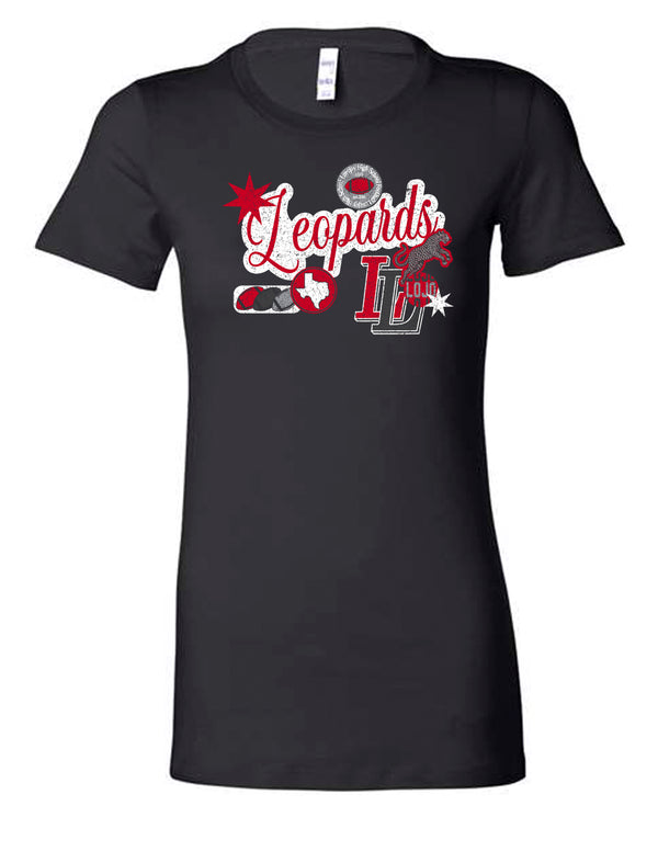 Lovejoy Football Icons Design Black Bella Tee