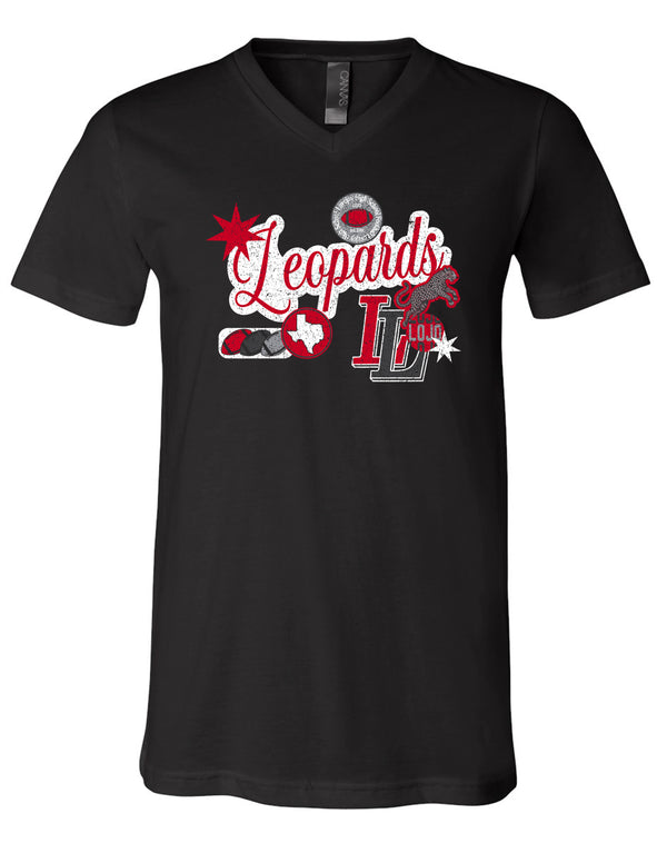 Lovejoy Football Icons Design Black Bella VNeck