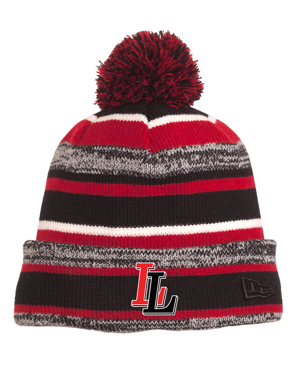 Lovejoy Football New Era Fleece Lined Pom Beanie