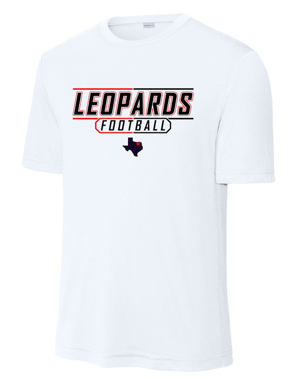 Lovejoy Football Leopards Football White Sport Tek DriFit Tee