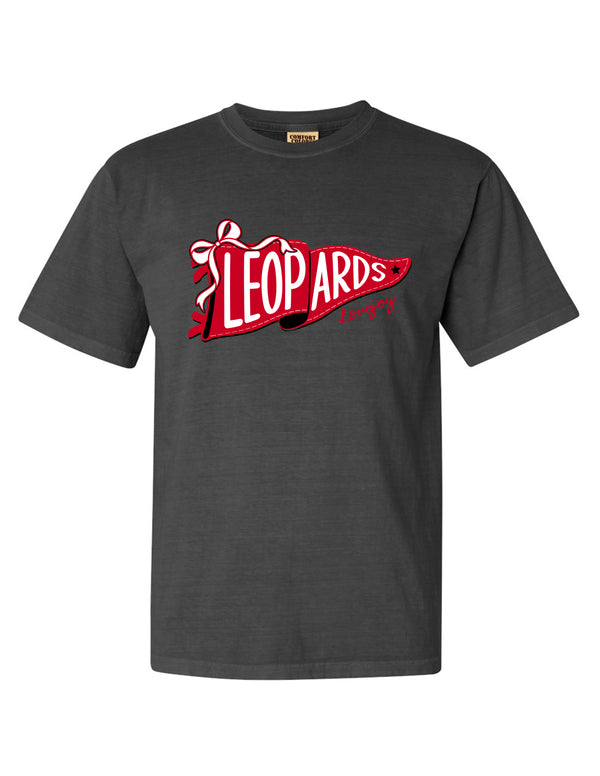Lovejoy Football Pennant Comfort Colors Pepper Tee