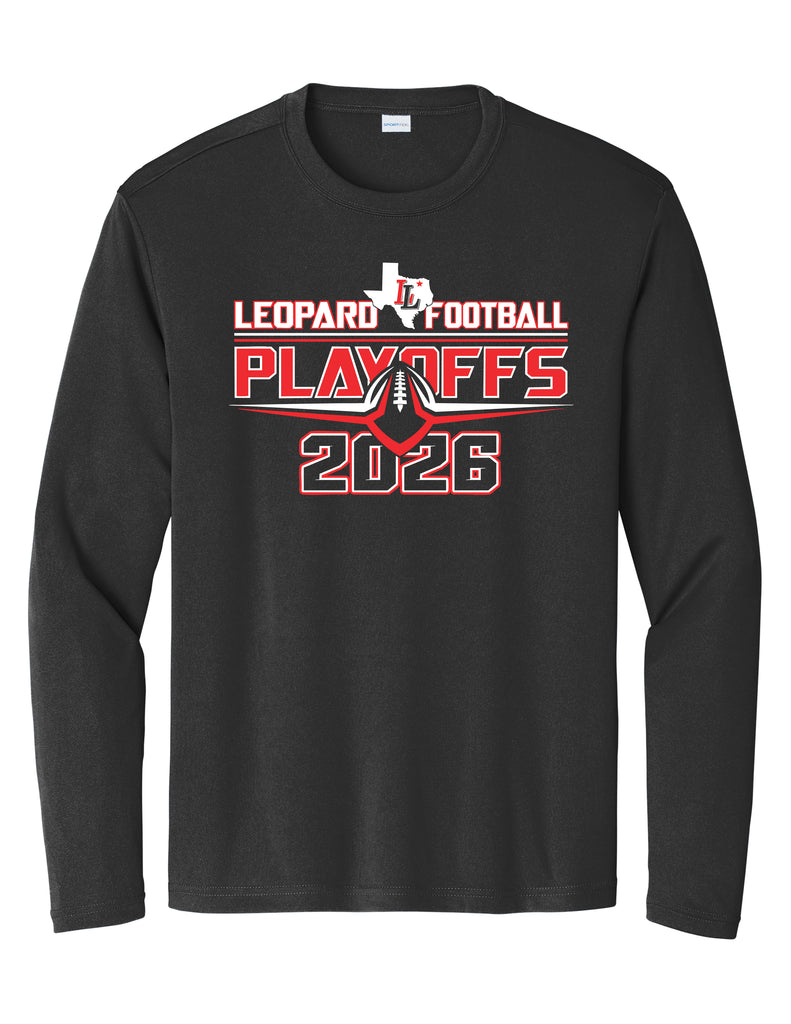 Lovejoy Football Playoffs Sports Tek Drifit Black Long Sleeve - ADULT