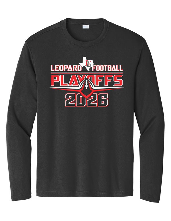 Lovejoy Football Playoffs Sports Tek Drifit Black Long Sleeve - ADULT