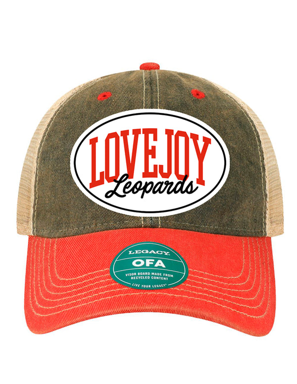 Lovejoy Football Leopards Legacy Dirty Washed Vintage Patch Hat