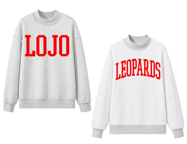 Lovejoy Reversible Mock Neck Sweatshirt Gray