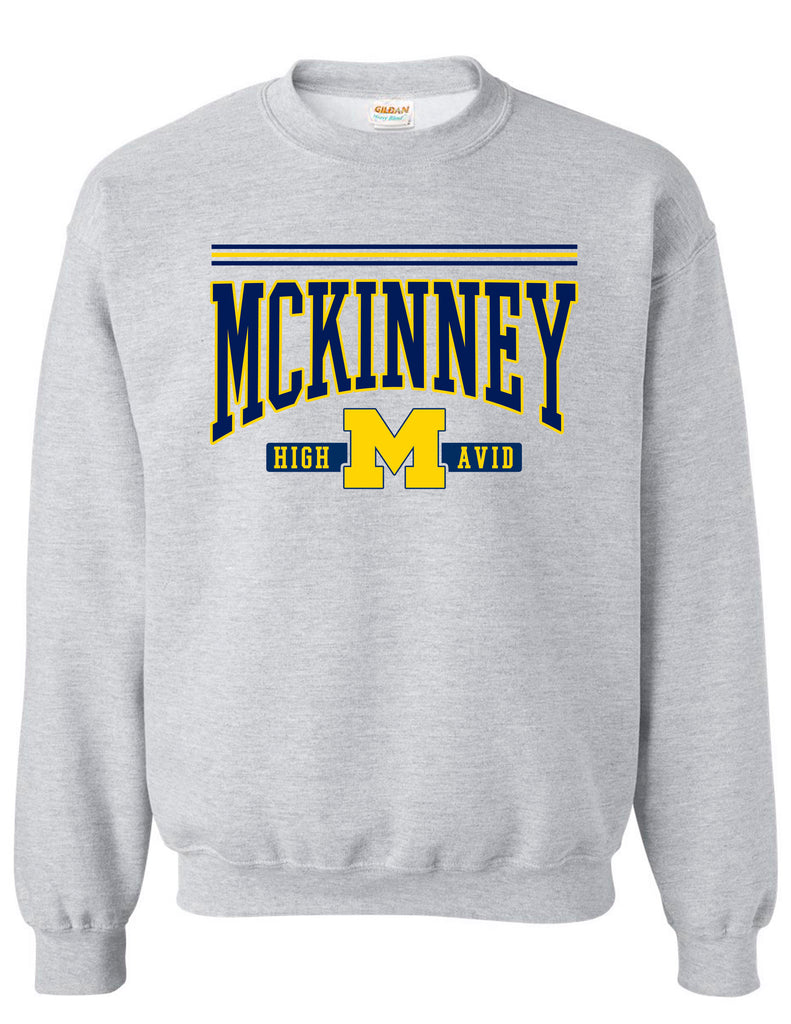 MHS AVID Collegiate Gildan Ash Gray Crewneck