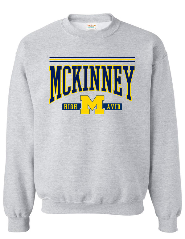 MHS AVID Collegiate Gildan Ash Gray Crewneck