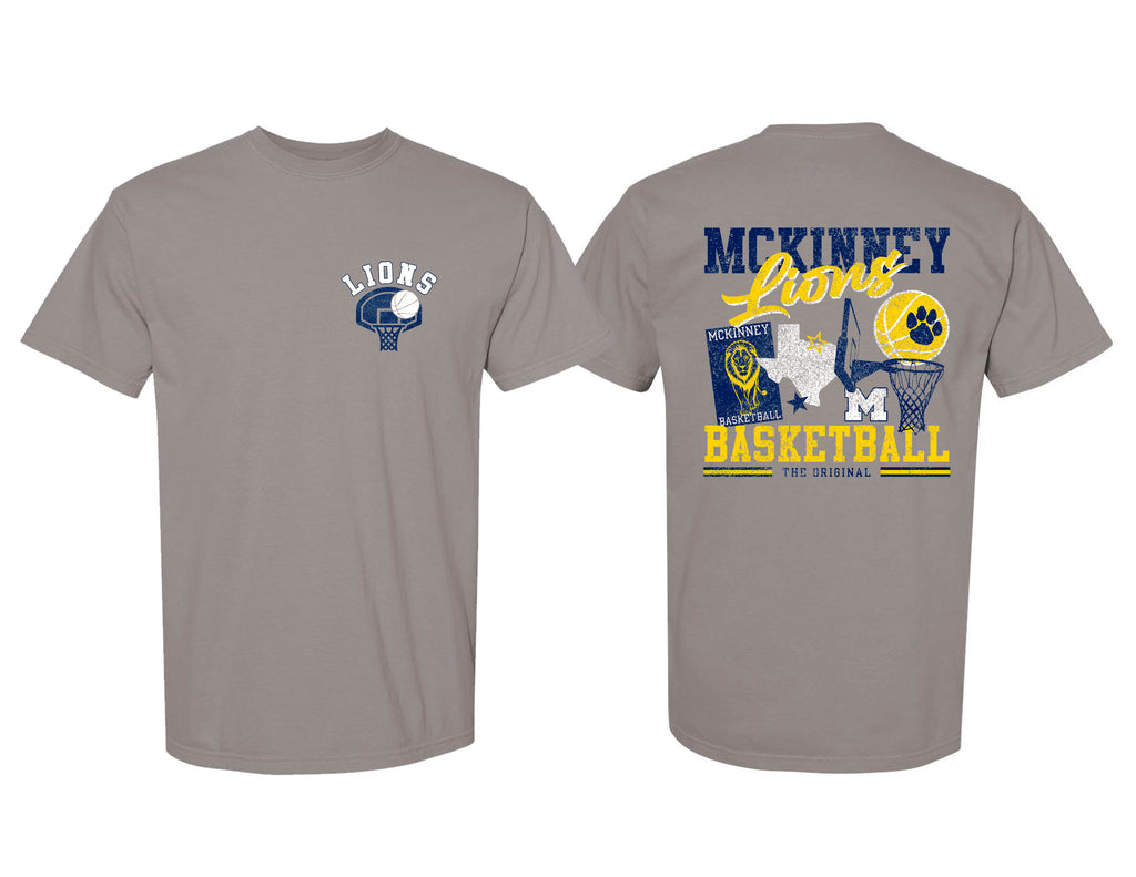 MHS Basketball Icons Frocket Gray Comfort Colors Tee