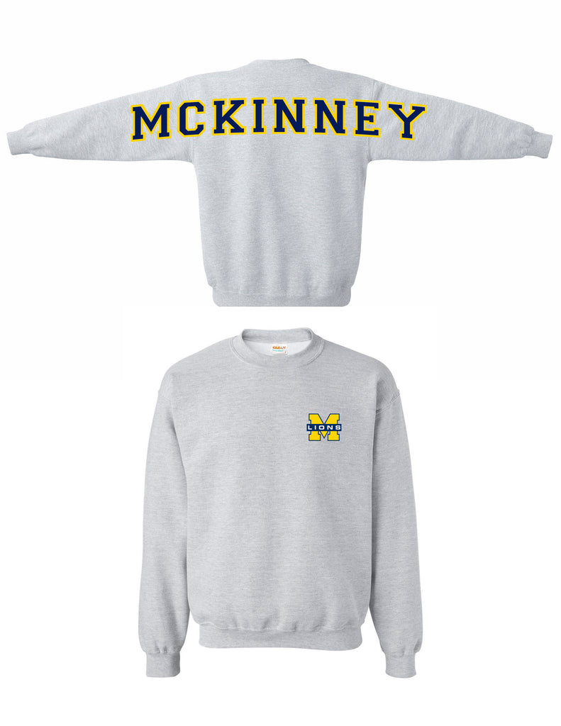 MHS Basketball Oversized MCKINNEY Back Crewneck Sweatshirt