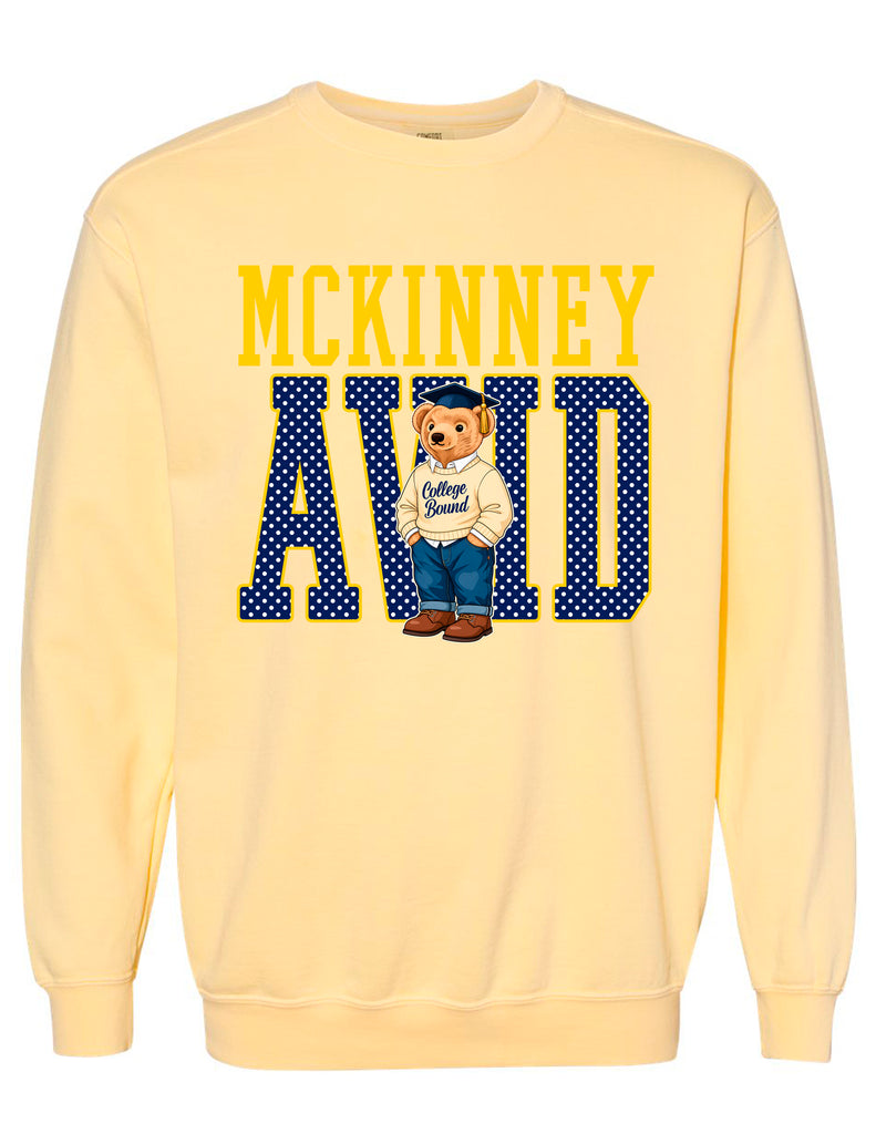 MHS AVID Bear Comfort Colors Butter Crewneck