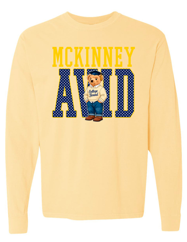 MHS AVID Bear Comfort Colors Butter Long Sleeve Tee