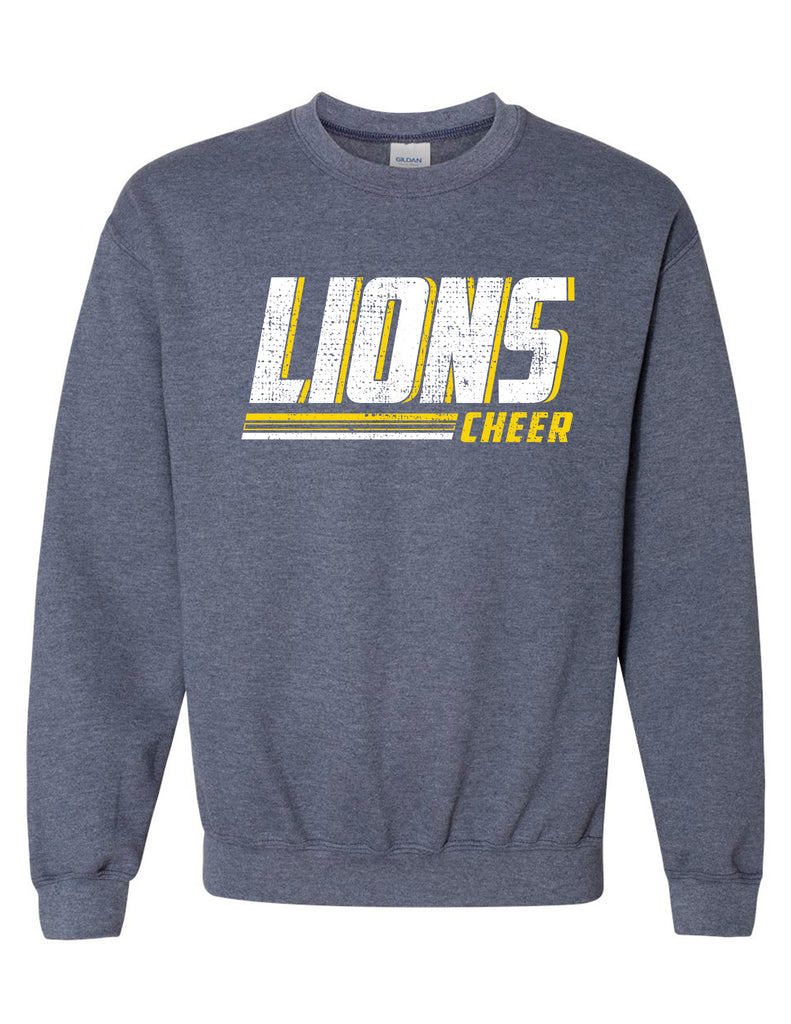 McKinney High Cheer Simple Gildan- Heathered Gray Crew Neck