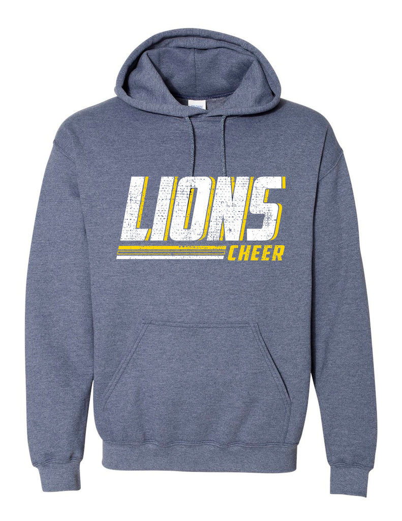 High Cheer Simple Heathered Gildan Navy Hoodie