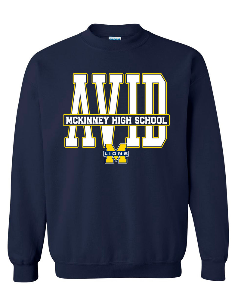 MHS AVID Tall Gildan Navy Crewneck